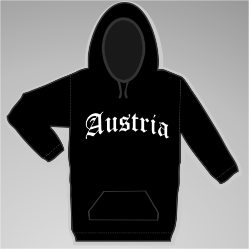 Austria Sweatshirt Altdeutsch +++ schwarz/weiss