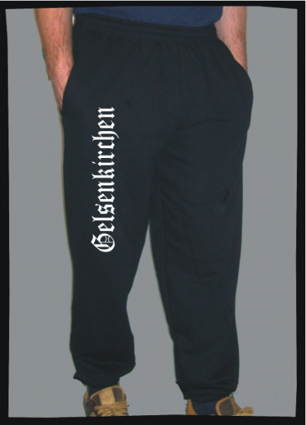 GELSENKIRCHEN oldschool Jogginghose + Altdeutsch + schwarz