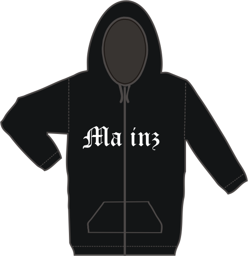 MAINZ Kapuzen-Jacke + Altdeutsch + schwarz