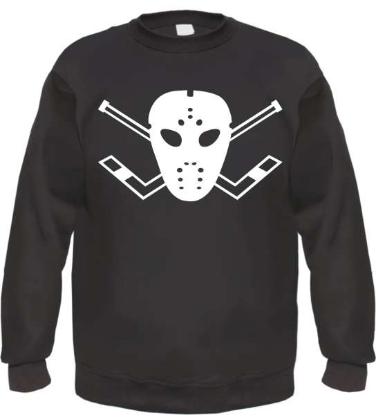 Eishockey-Maske Sweatshirt - Schwarz - Mit SOS Logo