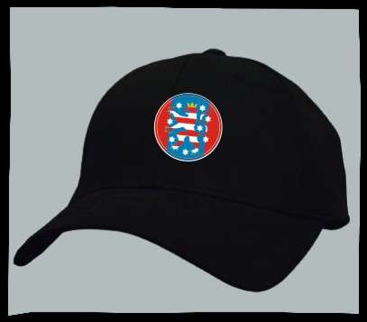 Bundesland: THÜRINGEN Kappe/Cappy + schwarz mit Wappen