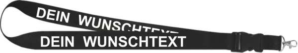 Schlüsselband individuell mit Wunschtext