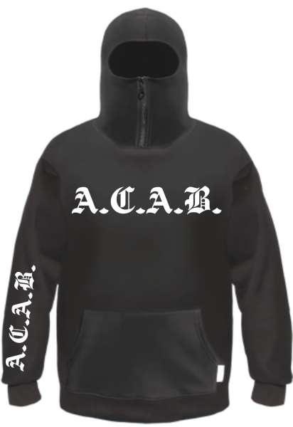 NINJA Sweatshirt - ACAB Altdeutsch - Front und Ärmel