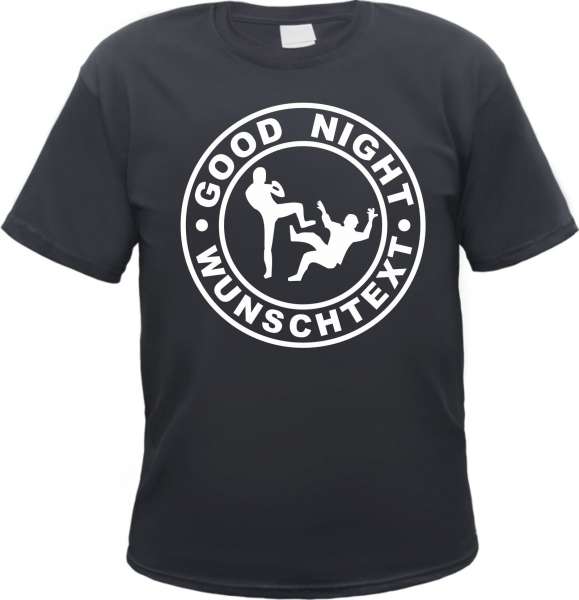 Good Night T-Shirt - Individuell mit Wunschtext