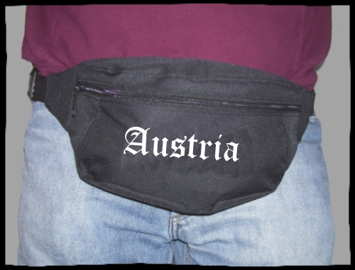 Austria Bauchtasche +++ schwarz/weiss