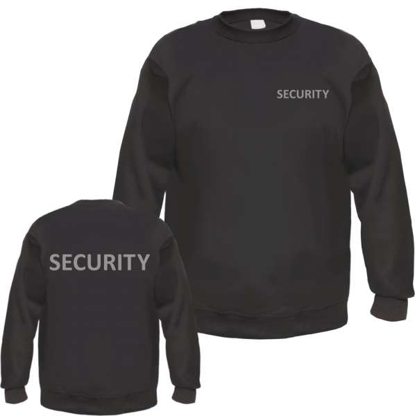 SECURITY Sweatshirt - Druck Reflektierend oder Weiss