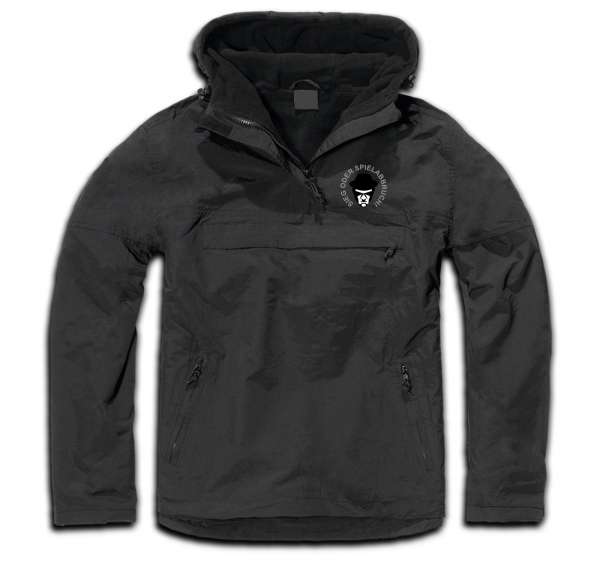 Windbreaker Jacke - Sieg oder Spielabbruch Logo - Schwarz