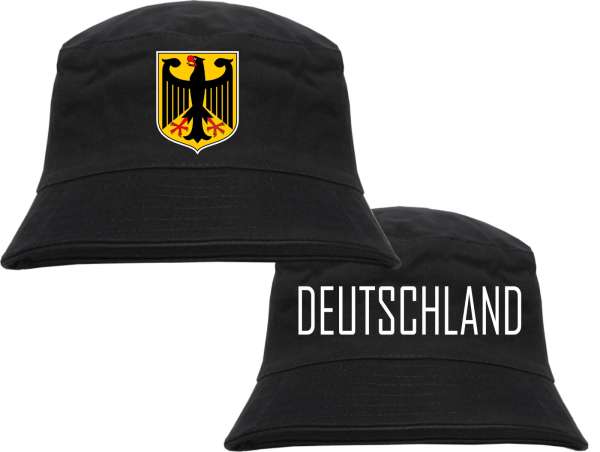 Deutschland Fischerhut - Wappen und Text - Bucket Hat