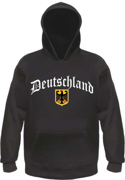 Deutschland Sweatshirt - Altdeutsch / Wappen - Schwarz