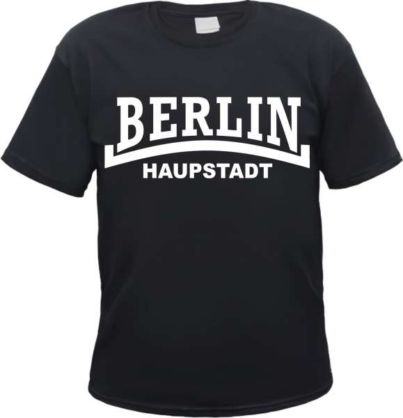 BERLIN T-Shirt + Haupstadt / Linie + Schwarz / Weiss