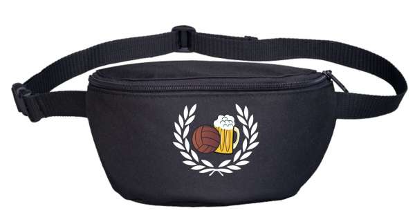 Bauchtasche - Lorbeerkranz Fussball Bier - Bestickt