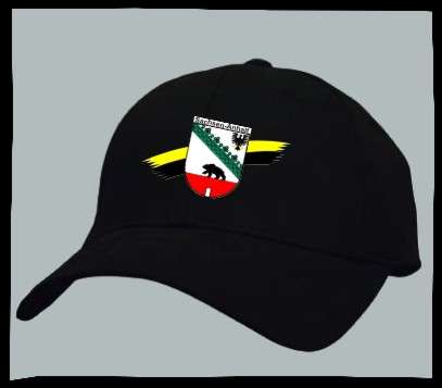 Bundesland: SACHSEN-ANHALT Kappe/Cappy + schwarz mit Wappen