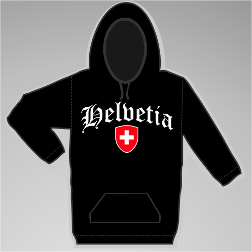 Helvetia Sweatshirt mit Wappen +++ schwarz