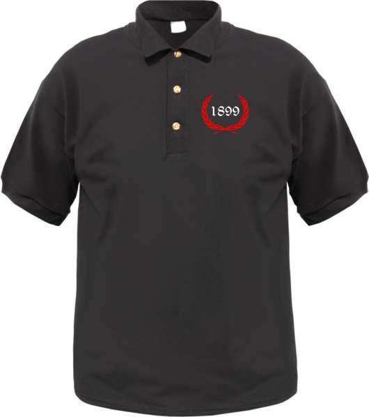 Individuelles Poloshirt Lorbeerkranz + Zahl