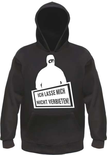 Ich lasse mich nicht verbieten Sweatshirt - Schwarz