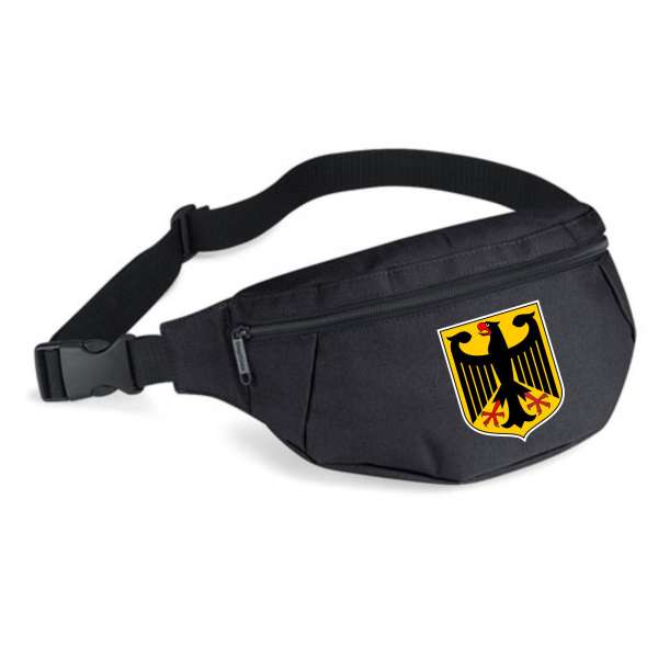 Deutschland Bauchtasche - Wappen - Schwarz