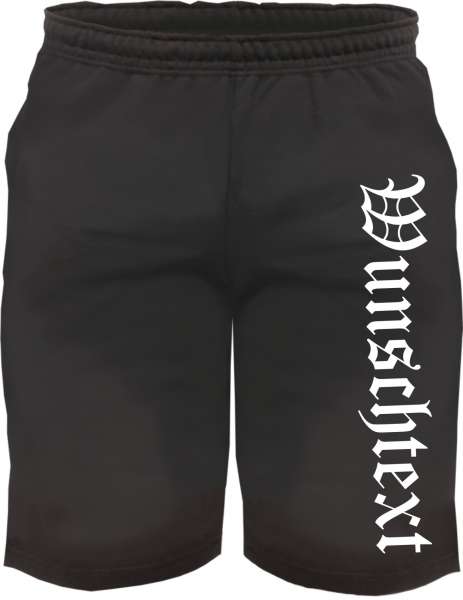 Sweatshorts - Mit Wunschtext bedruckt - Kurze Hose