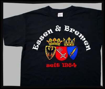ESSEN & BREMEN Freundschafts-Shirt +++ schwarz
