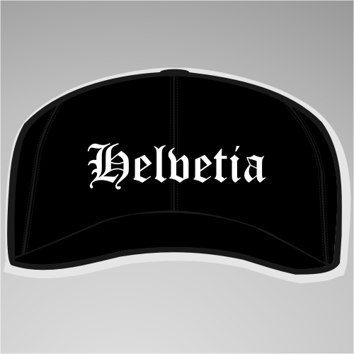 Helvetia Cap / Schirmmütze +++ schwarz/weiss
