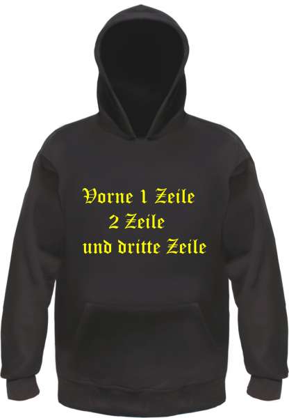 Sweatshirt mit Wunschtext - Vorne und Hinten bedruckt