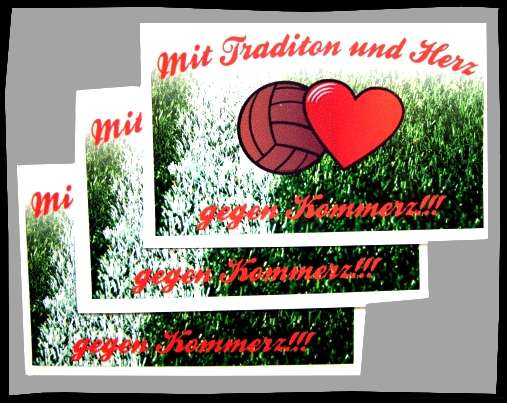 TRADITION und HERZ Aufkleber / Sticker