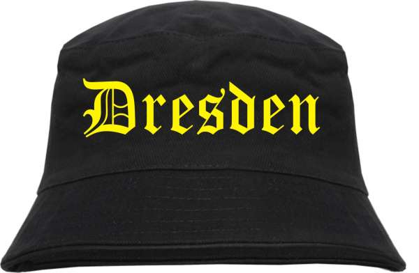 DRESDEN Fischerhut + schwarz