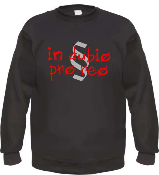 In Dubio Pro Reo Sweatshirt - Paragraph - Schwarz