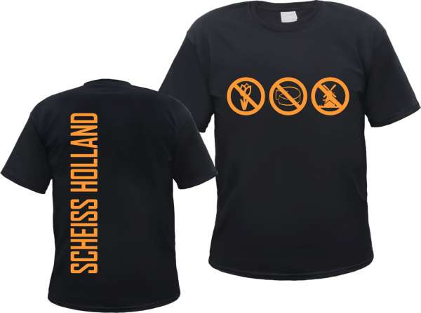 Scheiss Holland T-Shirt - Neues Design - Schwarz