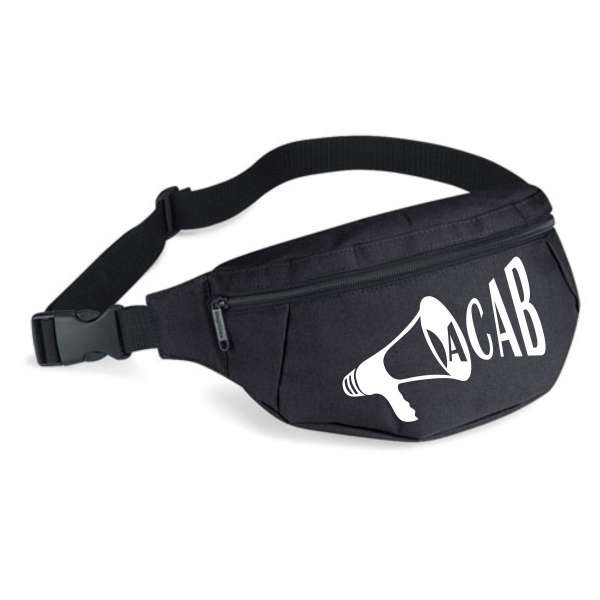 Bauchtasche - ACAB mit MEGAPHON - Schwarz - Gürteltasche