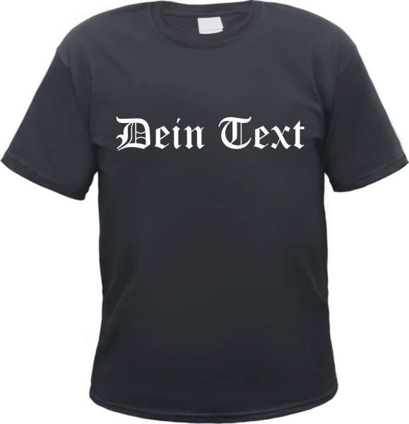 Individuelles T-Shirt mit Wunschtext - Gerader Druck