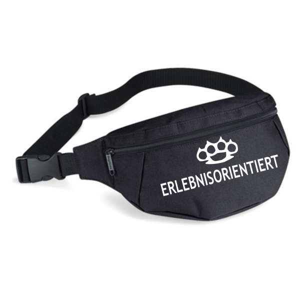 Bauchtasche - Erlebnisorientiert mit Motiv Schlagring - Schwarz