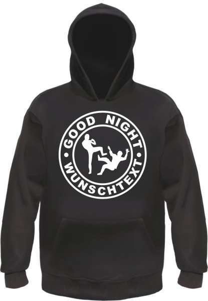 Sweatshirt + GOOD NIGHT + Individuell Wunschtext