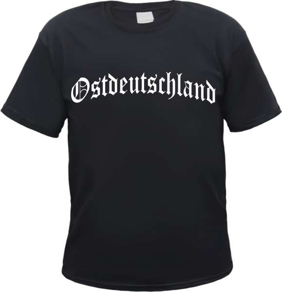 Ostdeutschland T-Shirt - Altdeutsch - Schwarz