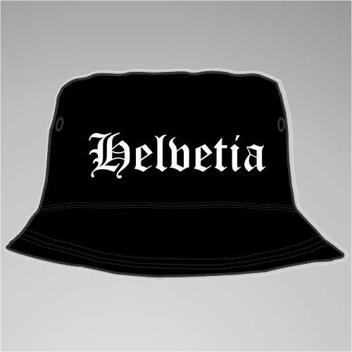 Helvetia Fischer-Hut +++ schwarz/weiss