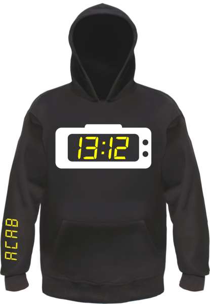 1312 / ACAB Sweatshirt - Wecker - Schwarz Weiss Gelb