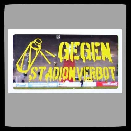 GEGEN STADIONVERBOT Aufkleber / Sticker