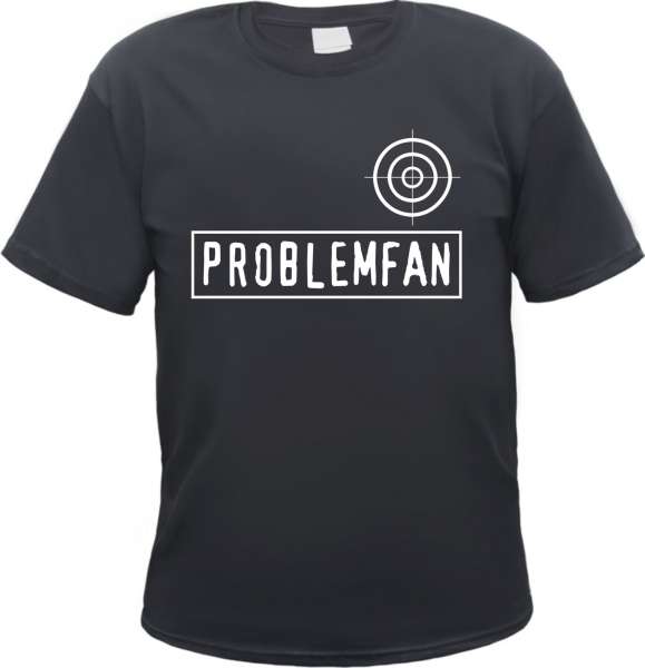 Problemfan T-Shirt - Fadenkreuz - Schwarz