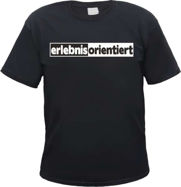 Erlebnisorientiert T-Shirt - Mit Schlagring Motiv - Schwarz