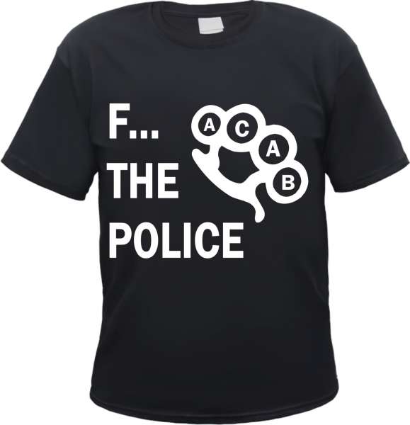 F... The Police T-Shirt - Schlagring - Schwarz