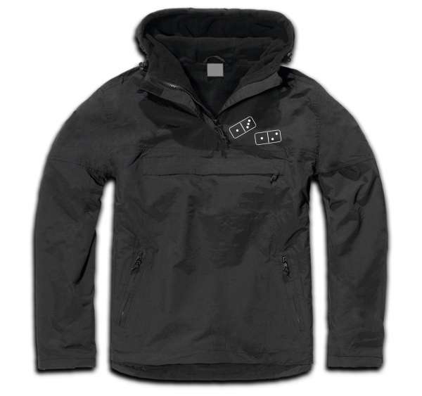 Windbreaker Jacke - 1312 Dominosteine - Schwarz