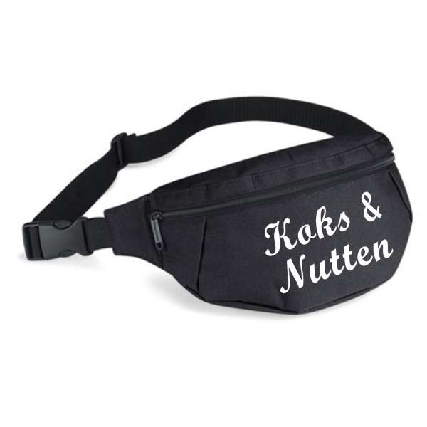 Bauchtasche - Koks und Nutten - Schwarz - Gürteltasche