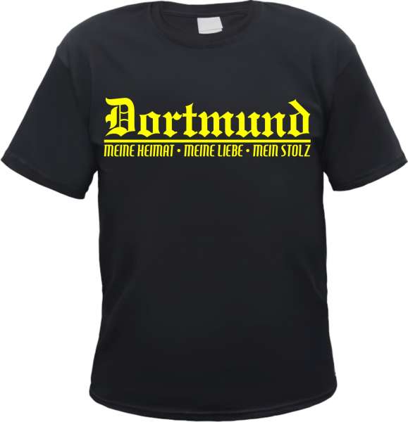 DORTMUND T-Shirt + Meine Heimat + schwarz