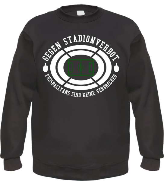 Persona Non Grata Sweatshirt - Gegen Stadionverbot - Schwarz