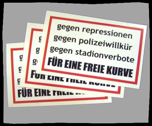 FÜR EINE FREIE KURVE Aufkleber / Sticker