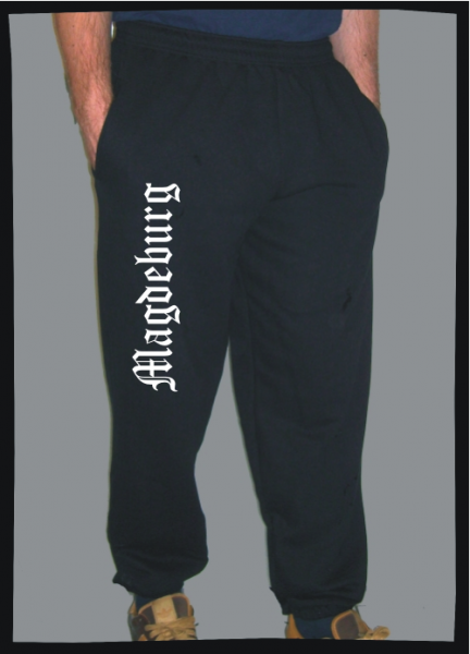 MAGDEBURG oldschool Jogginghose + Altdeutsch + schwarz