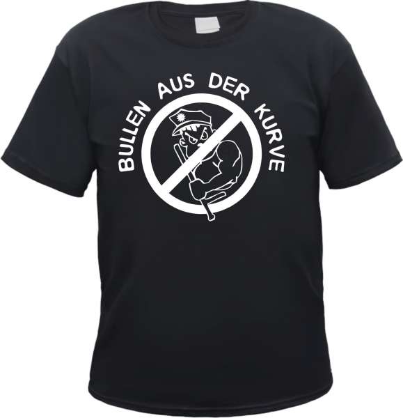 Bullen aus der Kurve T-Shirt + schwarz/weiss +