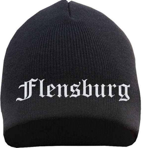 Flensburg Beanie - bestickt- Mütze