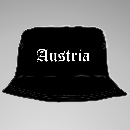 Austria Fischer-Hut +++ schwarz/weiss