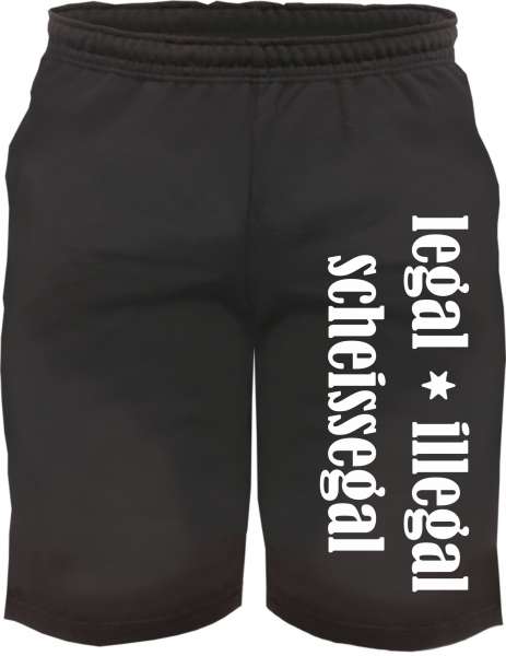 Sweatshorts - legal illegal scheissegal - Kurze Hose