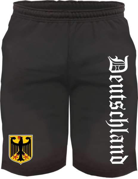 Sweatshorts - Deutschland mit Wappen - Kurze Hose